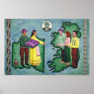 Choctaw - Steun aan de Ieren Poster