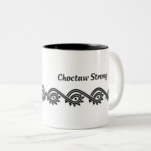 Choctaw Strong Tweekleurige Koffiemok (Voorkant rechts)