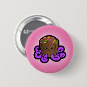 Choctopus Button (Voorkant /achterkant)