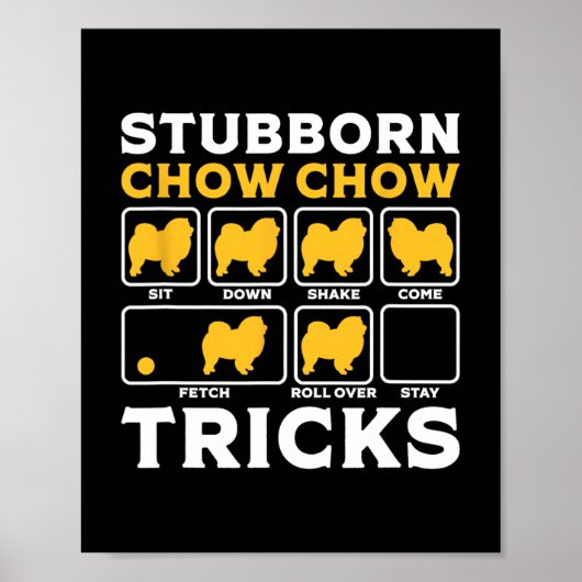 Choe Chow shirt Vrouwen mannen kinder Gift hondenl Poster (Voorkant)