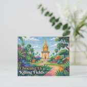 Choeung Ek Killing Fields Cambodja Briefkaart (Staand voorkant)