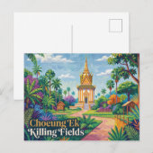 Choeung Ek Killing Fields Cambodja Briefkaart (Voorkant / Achterkant)