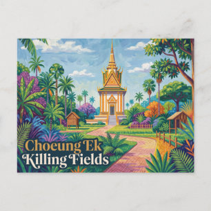 Choeung Ek Killing Fields Cambodja Briefkaart