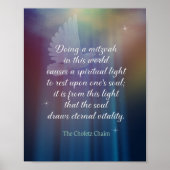 Chofetz Chaim Quote Light White Dove Classroom Poster (Voorkant)