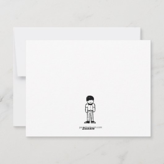 Choi-kerstkaart Feestdagenkaart (Achterkant)