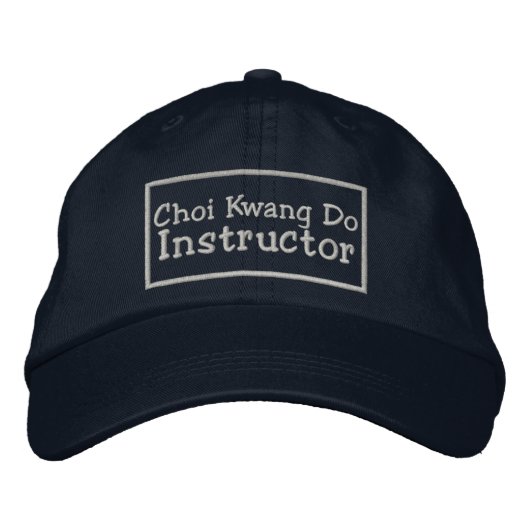 Choi Kwang Do Instructor Geborduurde Pet (Voorkant)
