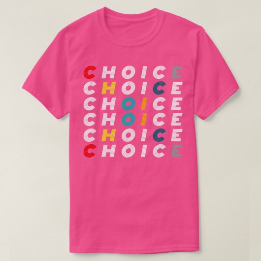Choice Crossword T-shirt (Design voorkant)
