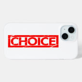 Choice Stamp Case-Mate iPhone Case (Achterkant (horizontaal))
