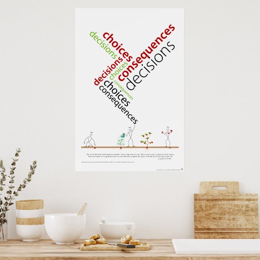 Choices Decisions Consequenses.ai Poster (Keuken)