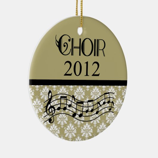 Choir 2012 Music Keramisch Ornament (Rechts)