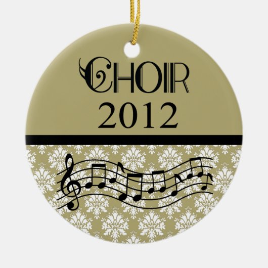 Choir 2012 Music Keramisch Ornament (Voorkant)