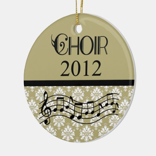 Choir 2012 Music Keramisch Ornament (Links)