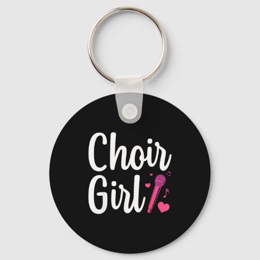 Choir Art For Girls Women Choir Singing Chorus Sho Sleutelhanger (Voorkant)