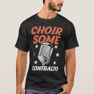 Choir bepaalde Contralto Opera Singer Musical Voca T-shirt