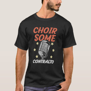 Choir bepaalde Contralto Opera Singer Musical Voca T-shirt