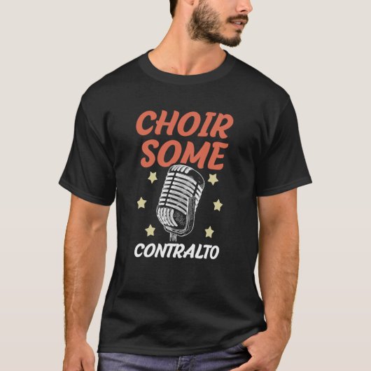 Choir bepaalde Contralto Opera Singer Musical Voca T-shirt (Voorkant)