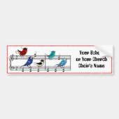 Choir Birds Bumpersticker (Voorkant)