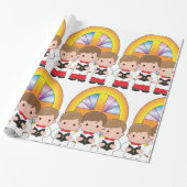 Choir Boys Cadeaupapier (Uitgerold)