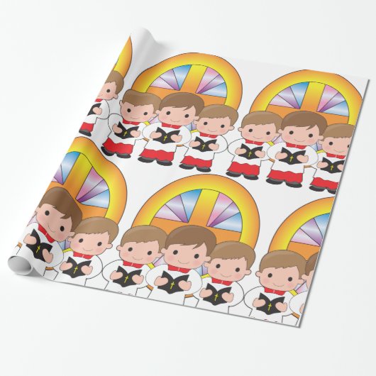 Choir Boys Cadeaupapier (Uitgerold)