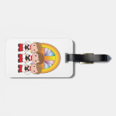 Choir Boys Singing in Church Christian Worship Bagagelabel (Achterkant horizontaal)