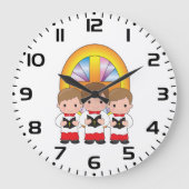 Choir Boys Singing in Church Christian Worship Grote Klok (Voorkant)