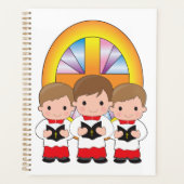 Choir Boys Singing in Church Christian Worship Planner (Voorkant)