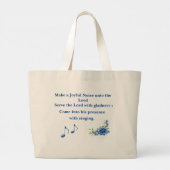 Choir canvas tas (Achterkant)