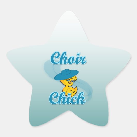 Choir Chick #3 Ster Sticker (Voorkant)