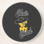Choir Chick #4 Zandsteen Onderzetter (Voorkant)