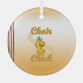 Choir Chick Glas Ornament (Voorkant)