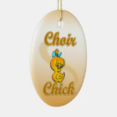 Choir Chick Keramisch Ornament (Rechts)
