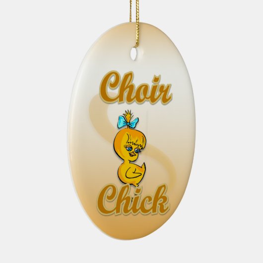 Choir Chick Keramisch Ornament (Rechts)