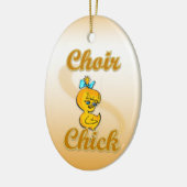Choir Chick Keramisch Ornament (Links)
