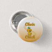 Choir Chick Ronde Button 3,2 Cm (Voorkant /achterkant)