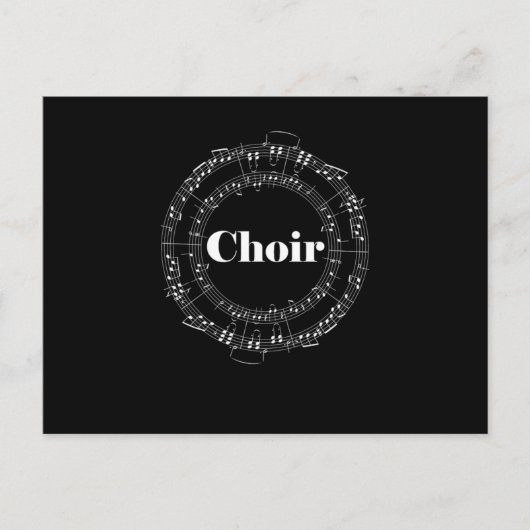 Choir Chorus Choral Music Conductor Notes Gift Briefkaart (Voorkant)