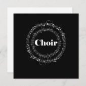 Choir Chorus Choral Music Conductor Notes Gift Kaart (Voorkant / Achterkant)