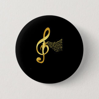 Choir Conductor Clef Notes Choral Music Chorus Gif Ronde Button 5,7 Cm