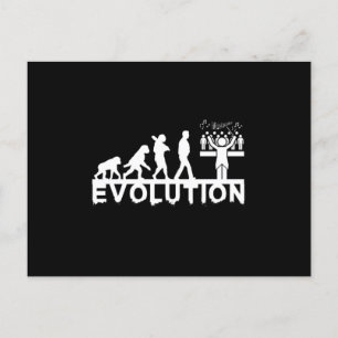 Choir Conductor Evolution Chorus Choral Music Gift Briefkaart