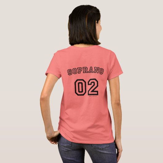 Choir Culture Soprano 02 T-shirt voor vrouwen (Achterkant volledig)