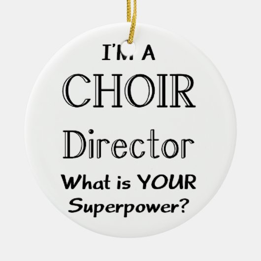Choir directeur keramisch ornament (Voorkant)