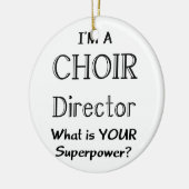 Choir directeur keramisch ornament (Links)