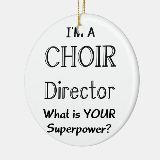 Choir directeur keramisch ornament (Links)