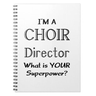 Choir directeur notitieboek