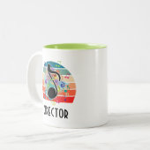 Choir Director Band Director Gift Tweekleurige Koffiemok (Voorkant links)