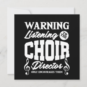 Choir Director Chorus Choral Music Singer Gift Kaart