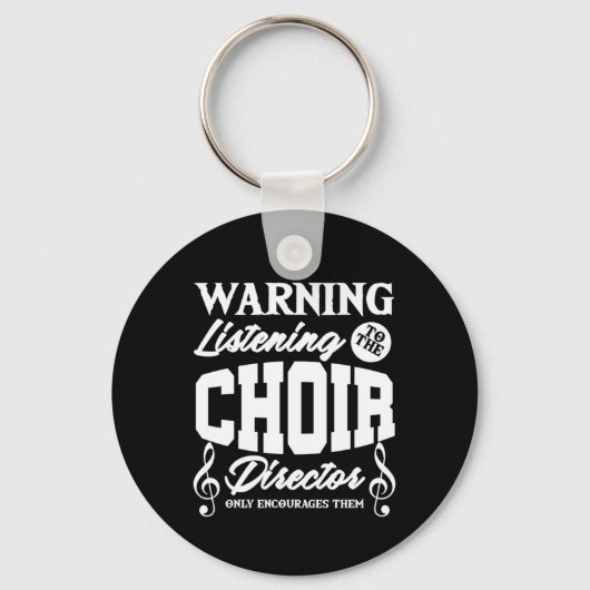 Choir Director Chorus Choral Music Singer Gift Sleutelhanger (Voorkant)