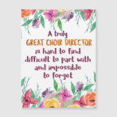 Choir Director Chorus lerares Appreciation Gift (Voorkant)