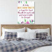 Choir Director Chorus lerares Appreciation Gift Canvas Afdruk (Insitu (Slaapkamer))