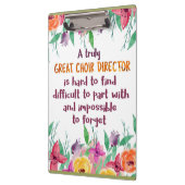 Choir Director Chorus lerares Appreciation Gift Klembord (Links)