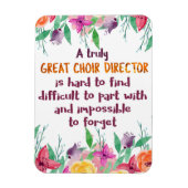 Choir Director Chorus lerares Appreciation Gift Magneet (Verticaal)